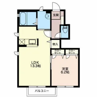 グランディス オオタ【1階】の間取り