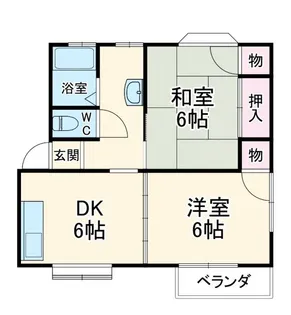 ベルデュールII【1階】の間取り