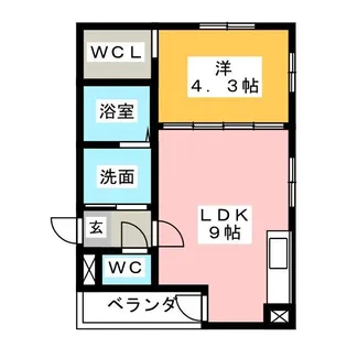 MOVE堀田WEST【1階】の間取り