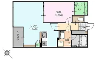 グランバリュー大清台【5階】の間取り