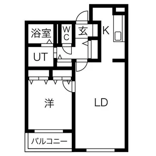 ルーデンスプレイス発寒【3階】の間取り