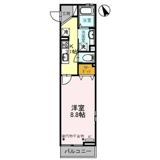 フォンティーヌ柴崎【2階】の間取り