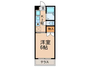 ジュネス阿倍野【2階】の間取り