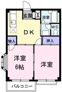 アパート光陽【1階】の間取り