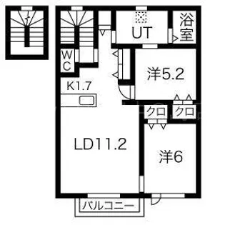 ベーネタカノ【3階】の間取り
