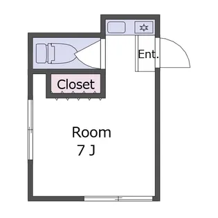マンションたかの【4階】の間取り