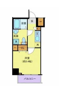 クレヴィスタ大井町【4階】の間取り