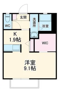 シャーメゾン酒匂【1階】の間取り