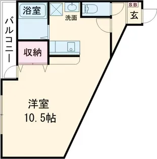 フェイム瀬田【1階】の間取り