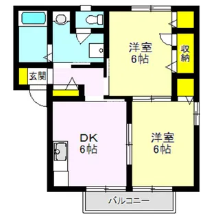 シェーネスブルグ D棟【1階】の間取り