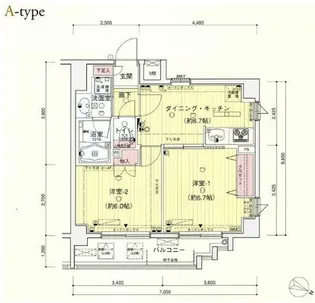 コモドルーチェゼクシア上落合【5階】の間取り