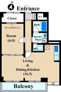 リバーハウスII【3階】の間取り