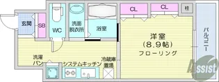 フィットエル仙台一番町【4階】の間取り