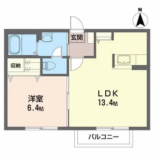 エステートMK A【2階】の間取り