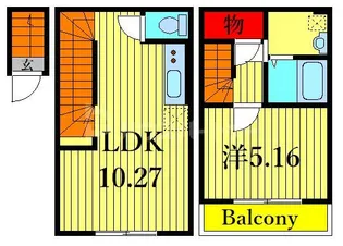 カインドネス金町【2階】の間取り
