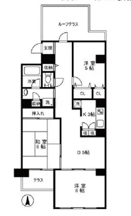 朝日プラザ桜ケ丘II【4階】の間取り