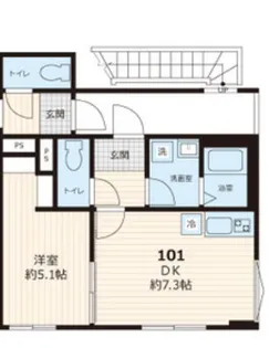 街角と休日のフェリーチェ【1階】の間取り