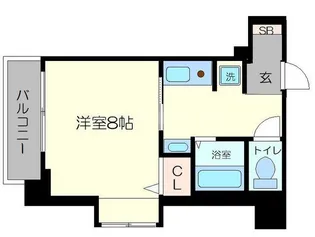 エステムコート京都烏丸IIIジャパニズム【5階】の間取り