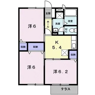 ニューエルディム翔I【1階】の間取り