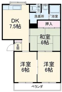 ロイヤルパレス【2階】の間取り