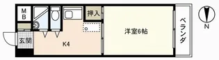 アルカサール大芝【6階】の間取り