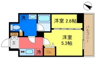 ミライズ新小岩マーロ【3階】の間取り