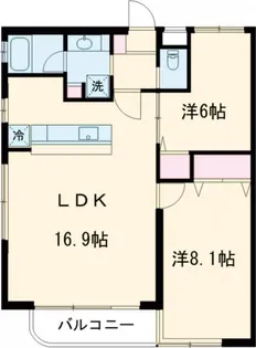 ナディア南烏山【3階】の間取り
