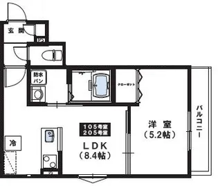 Maison Calme【1階】の間取り