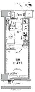 アイルリーヴァ向島【4階】の間取り
