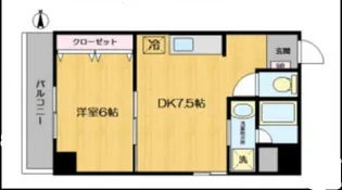 グレースコスギ【5階】の間取り
