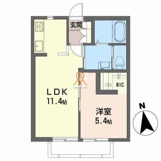 ジュネス安積II【2階】の間取り