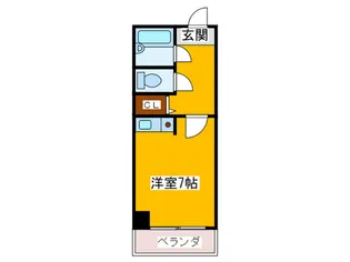 プリエ南船場【5階】の間取り