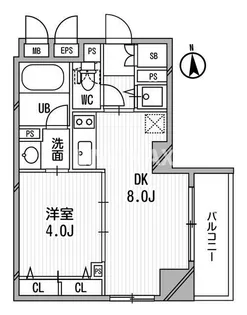 クリオ三田ラ・モード【5階】の間取り