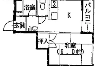 第二大朋マンション【3階】の間取り