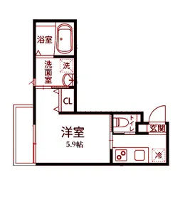 カーサ デ コスタ【2階】の間取り