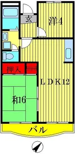山崎マンション【3階】の間取り
