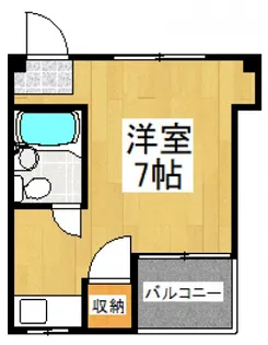 学園西町ハイツ【2階】の間取り