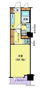 リヴシティ関内【4階】の間取り