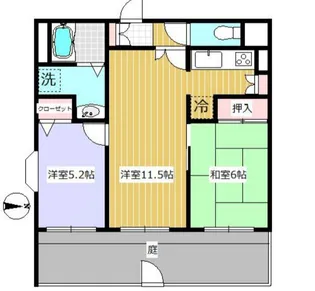 ワコーレ所沢III【1階】の間取り