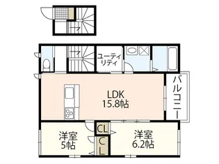 Lila(リーラ)【2階】の間取り