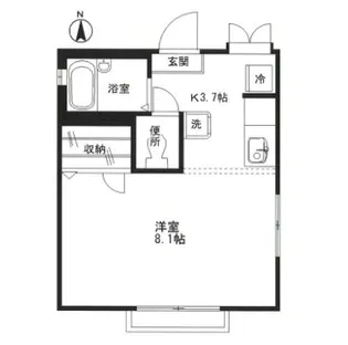 ディアス自由が丘【2階】の間取り