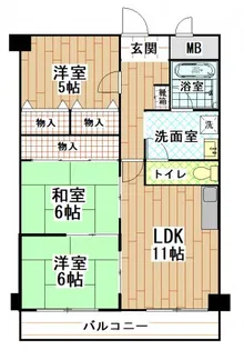 サンメゾン【4階】の間取り
