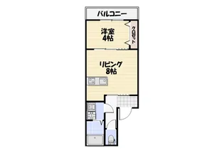 Lyk貝塚【1階】の間取り