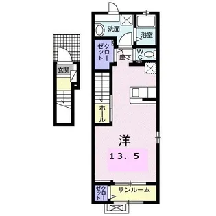 ブライト スクエアI【2階】の間取り