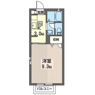 パインハイツ城山A【2階】の間取り