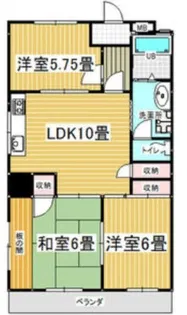 エンプレスメイトウ【4階】の間取り