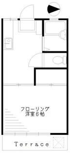 プロスパハイツA棟【1階】の間取り