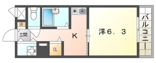 ヴァン・ベェール【3階】の間取り
