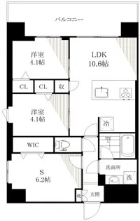 東京マンション【11階】の間取り