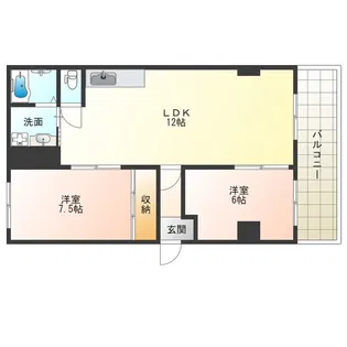 コーポラス翌檜【1階】の間取り